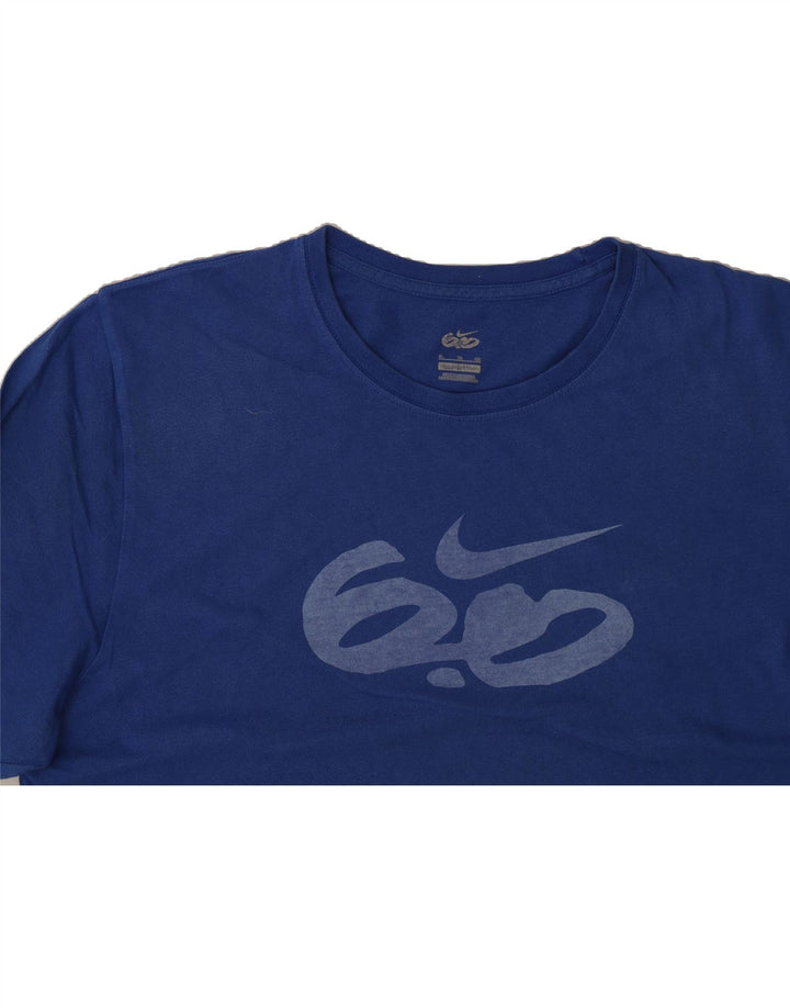 NIKE Mens Graphic T-Shirt Top XL Blue Cotton Vintage Nike and Second-Hand Nike from Messina Hembry 