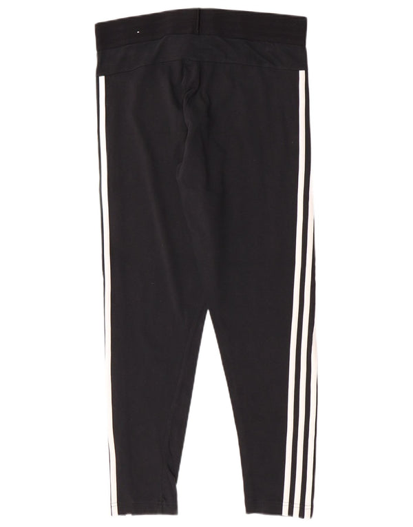 Женские леггинсы Adidas UK 14, большие черные хлопковые