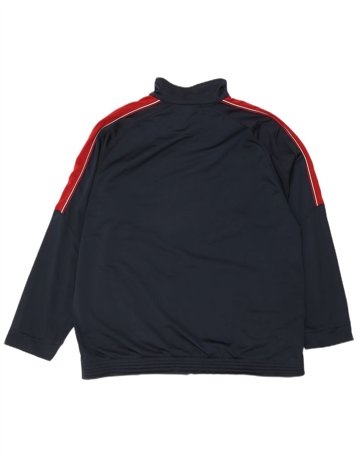 Мужская спортивная куртка Reebok XL темно-синяя с цветными блоками