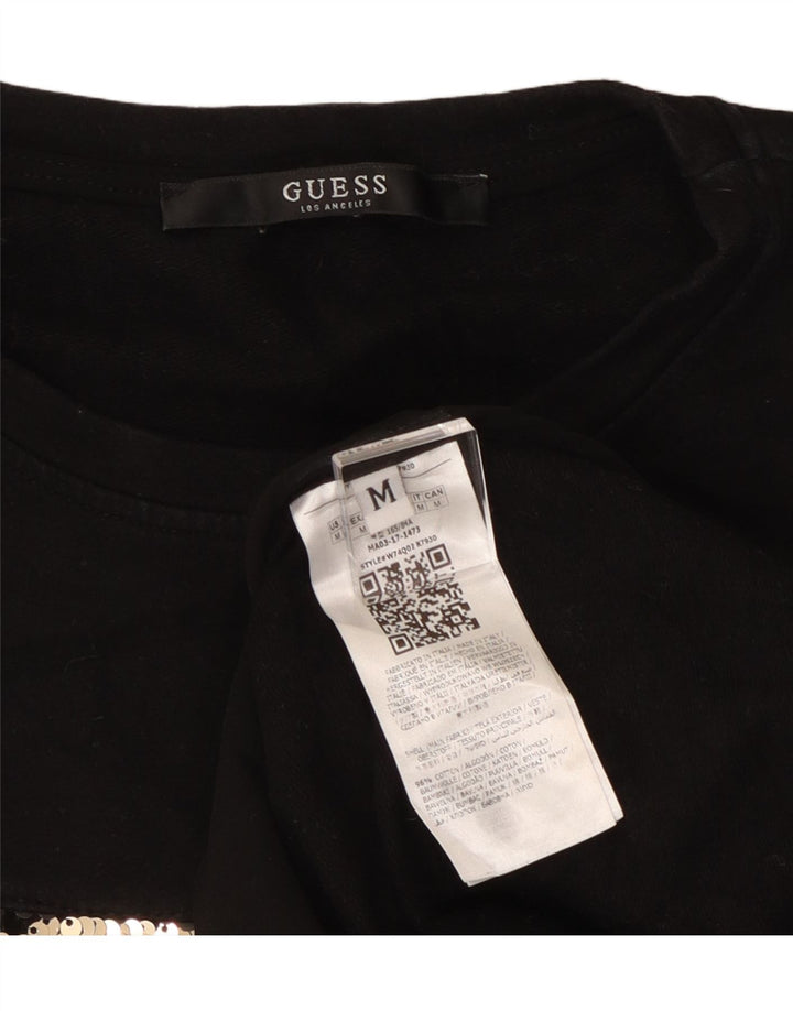Женский джемпер Guess UK 14, средний черный, хлопок с цветными блоками