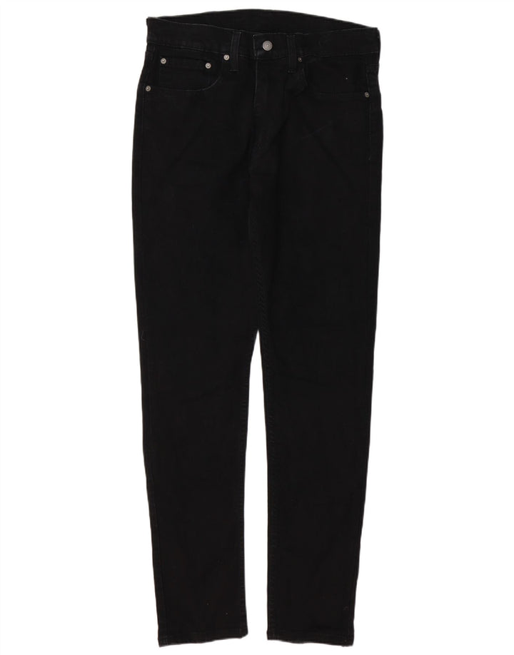 Мужские зауженные зауженные джинсы LEVI'S 512 W34 L32, черный хлопок