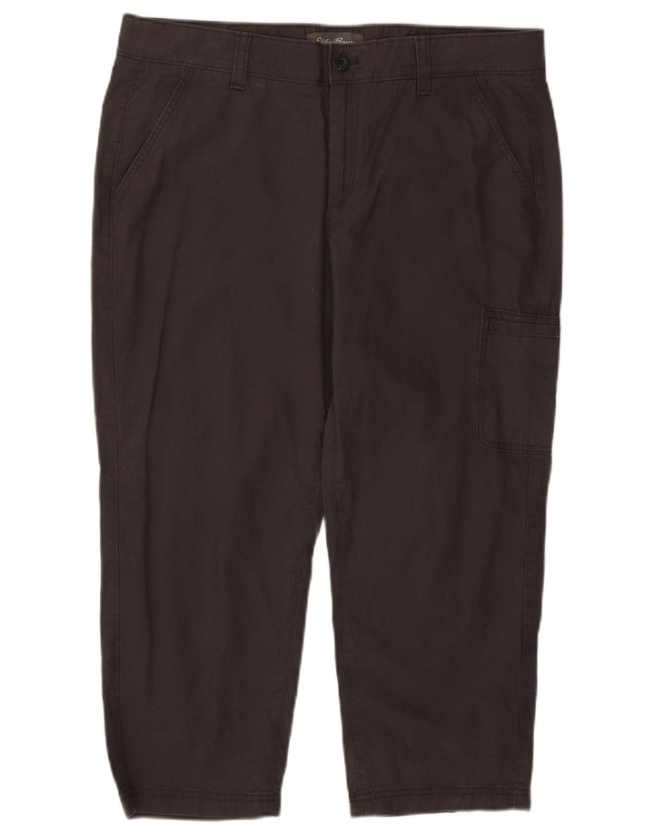 Женские прямые капри EDDIE BAUER, США 14, XL, W36, L23, серые