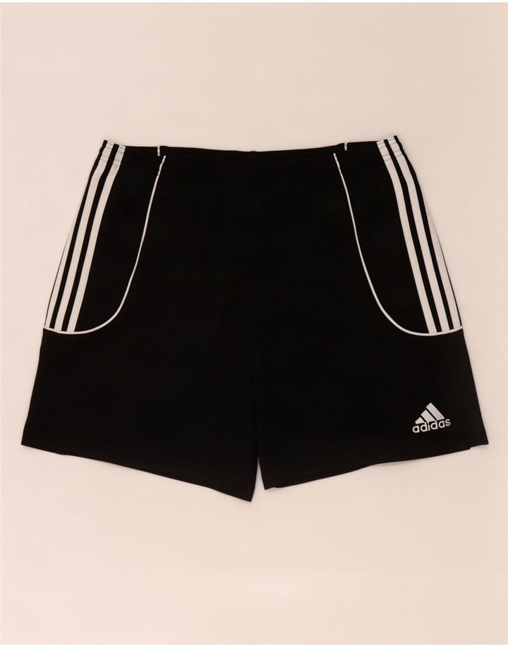 Мужские спортивные шорты Adidas Climalite, большие черные из полиэстера