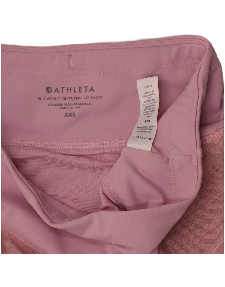 Женские спортивные шорты Athleta UK 2 2XS, розовый нейлон