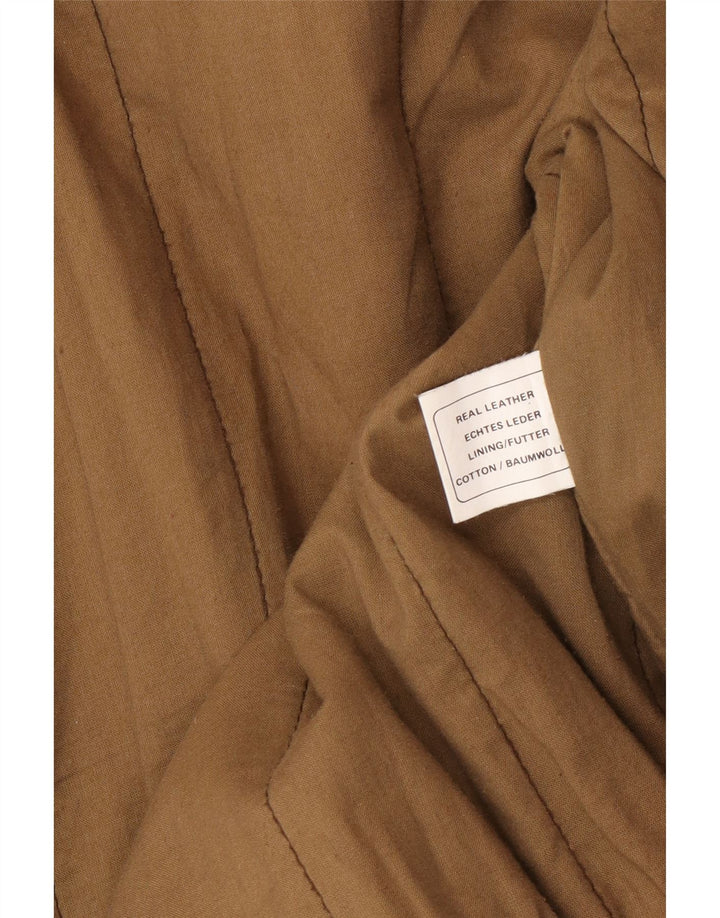 Мужская кожаная куртка Outback UK 42 XL Коричневая кожа