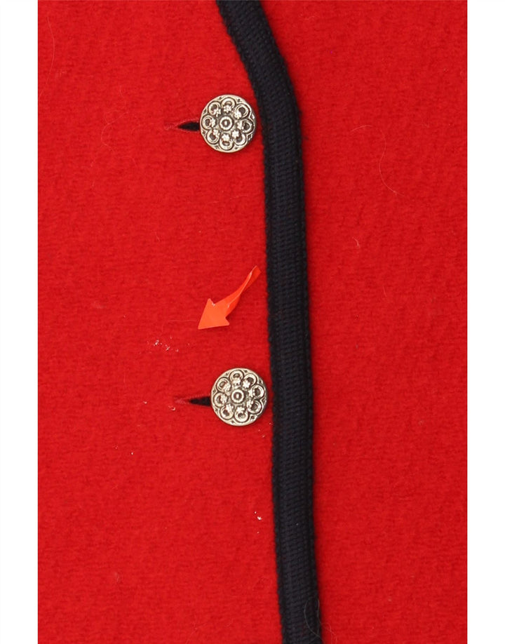 Женский кардиган без рукавов VINTAGE UK 14, средний красный