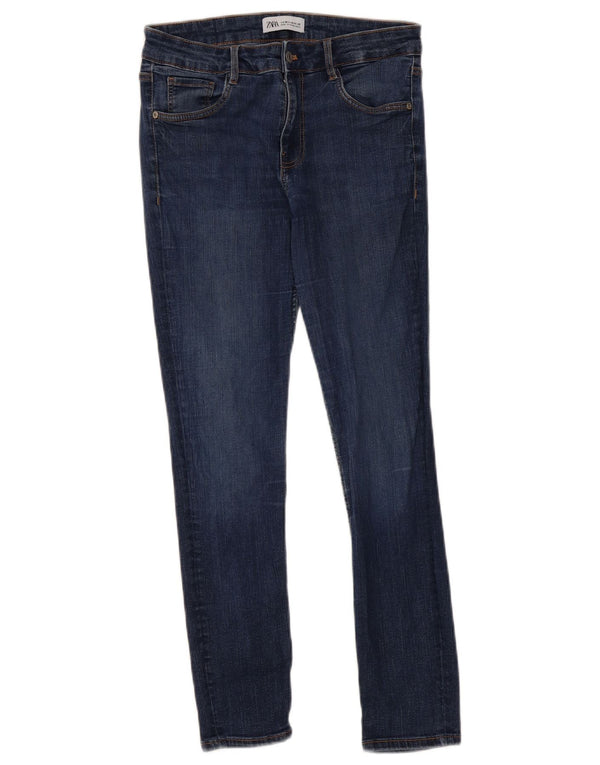 Женские джинсы скинни Zara EU 38 Small W28 L28 Темно-синие