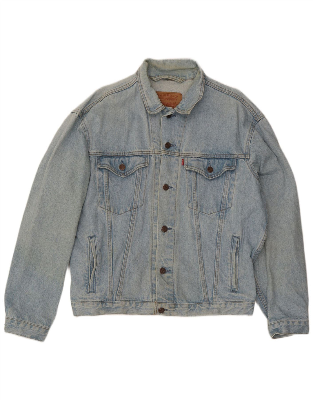 Мужская джинсовая куртка Levi's UK 38 средний синий