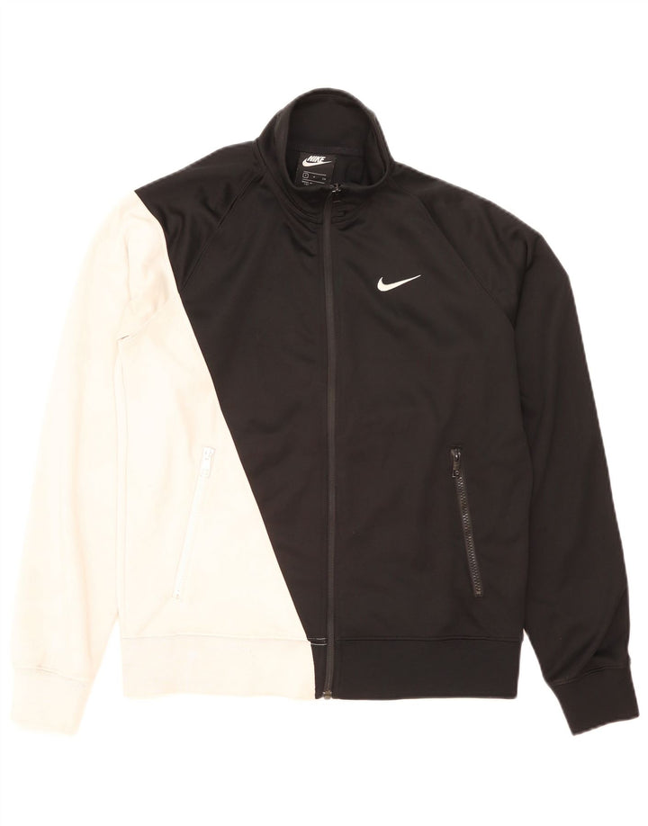 Мужской спортивный костюм NIKE с графическим рисунком, маленькая черная полиэстеровая куртка с цветными блоками