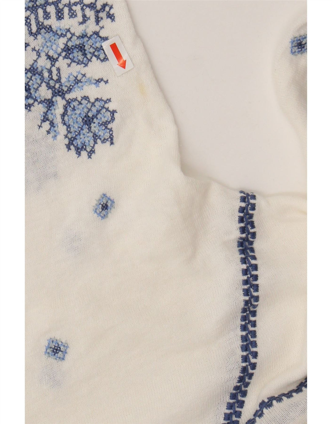 Женская блузка MONSOON Top UK 16, большой размер, белый лен с цветочным принтом