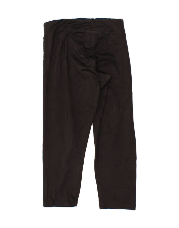 ADIDAS Womens Capri Leggings UK 12/14 Medium  Black Polyester Vintage Adidas and Second-Hand Adidas from Messina Hembry 