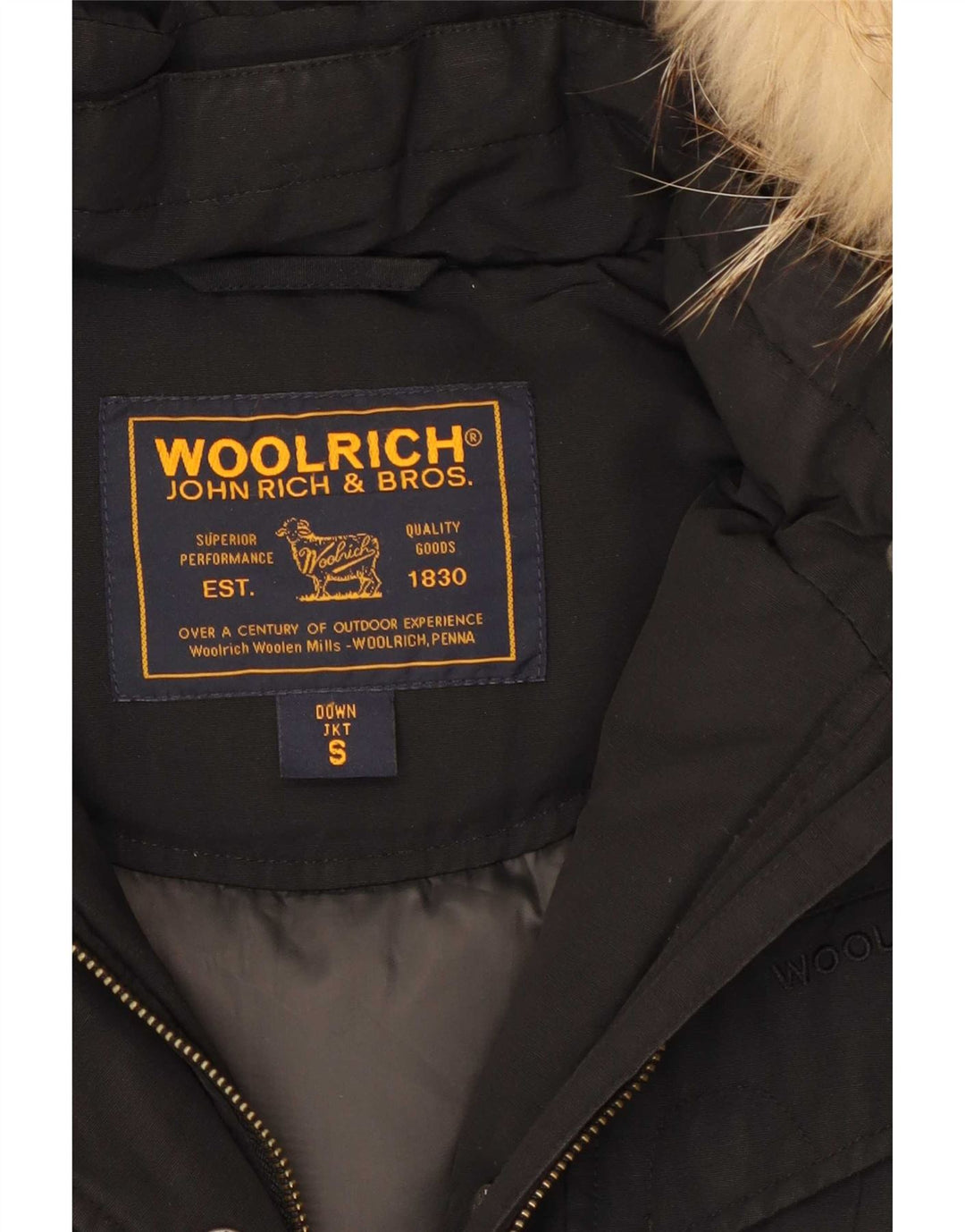 Женская стеганая куртка с капюшоном Woolrich UK 10, маленькая, черная