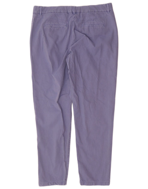 Женские узкие брюки-чиносы Marks & Spencer UK 14, большие W34 L29, синие, хлопок
