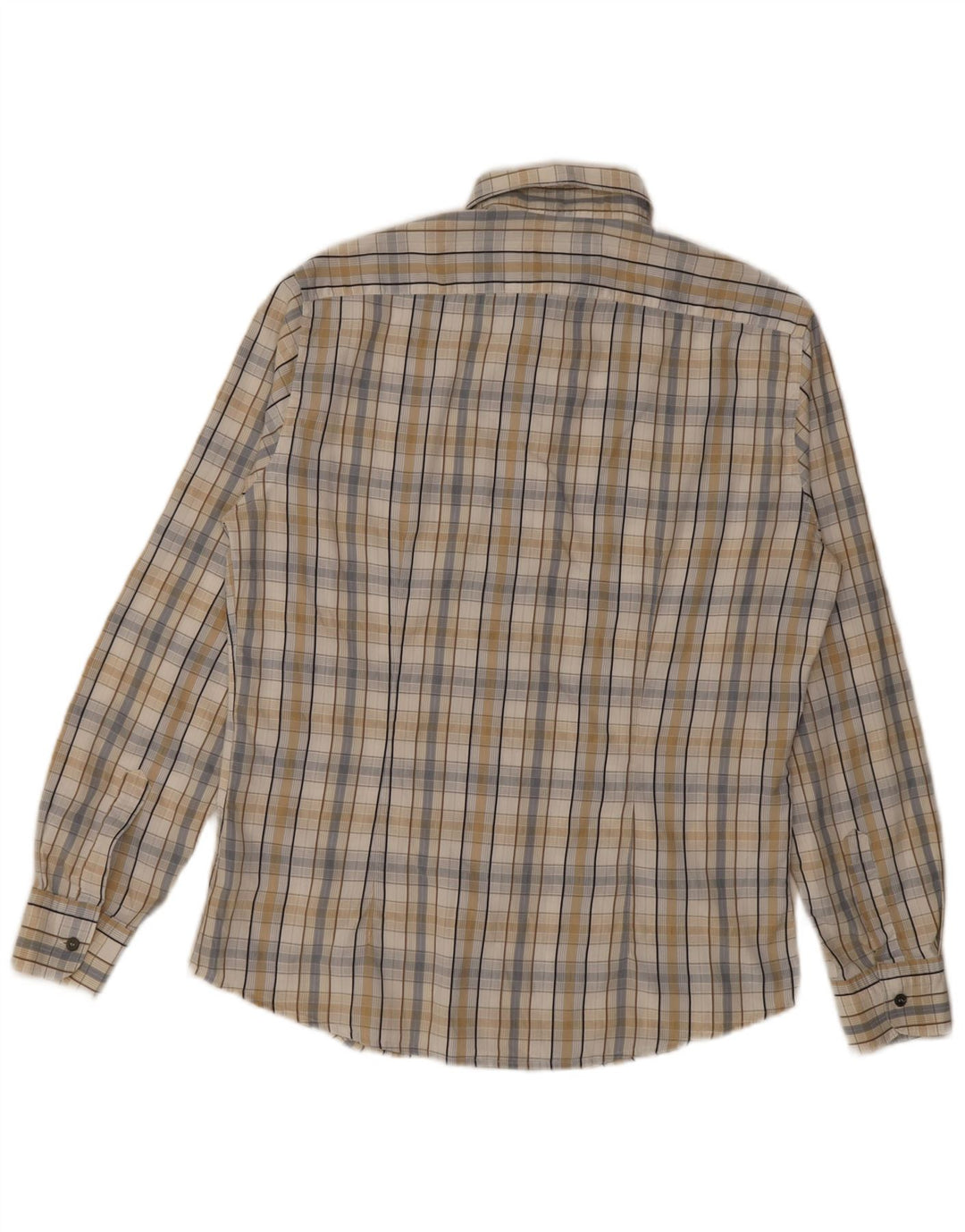 Мужская рубашка Trussardi Jeans, большая бежевая клетка