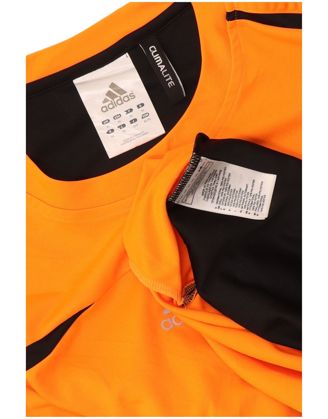 Adidas Mens Climalite Vest Top XL Оранжевый полиэстер с цветными блоками