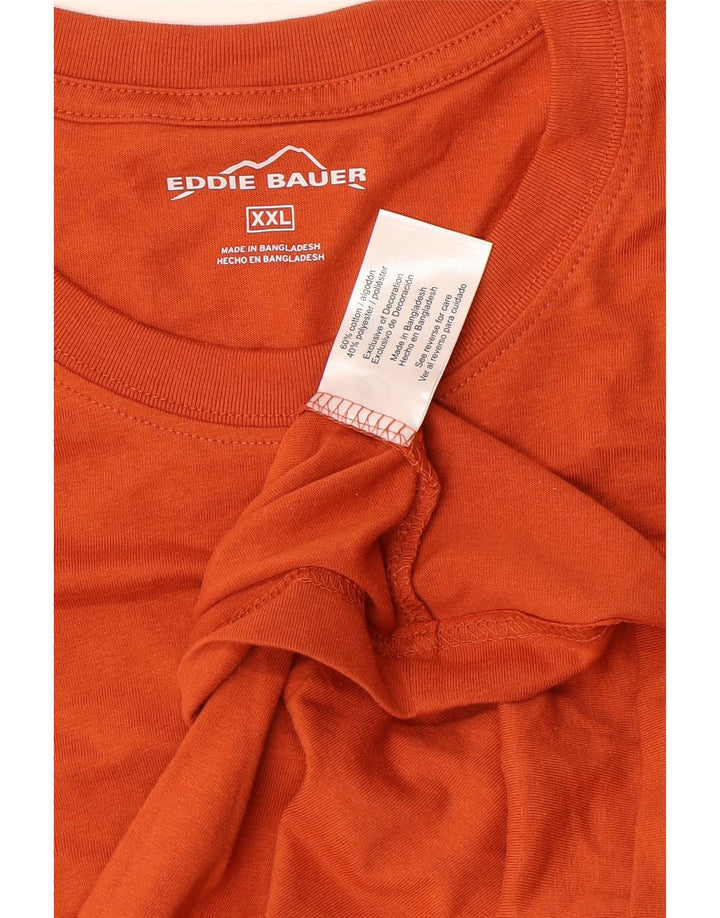 Мужская футболка EDDIE BAUER 2XL оранжевого цвета, хлопок