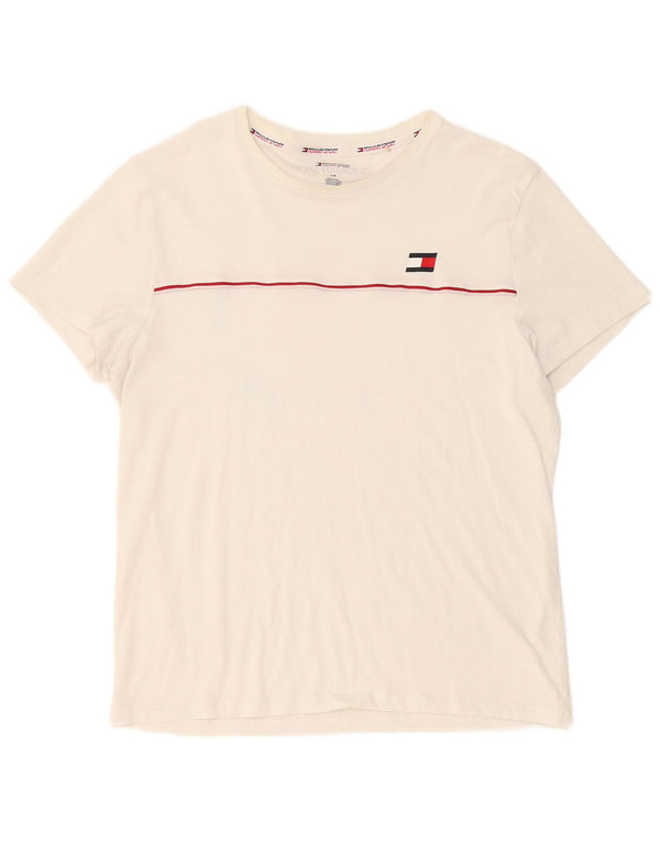 Мужская футболка Tommy Hilfiger, большой белый хлопок