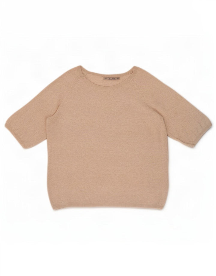Женская блузка оверсайз Zara UK 10, маленький бежевый