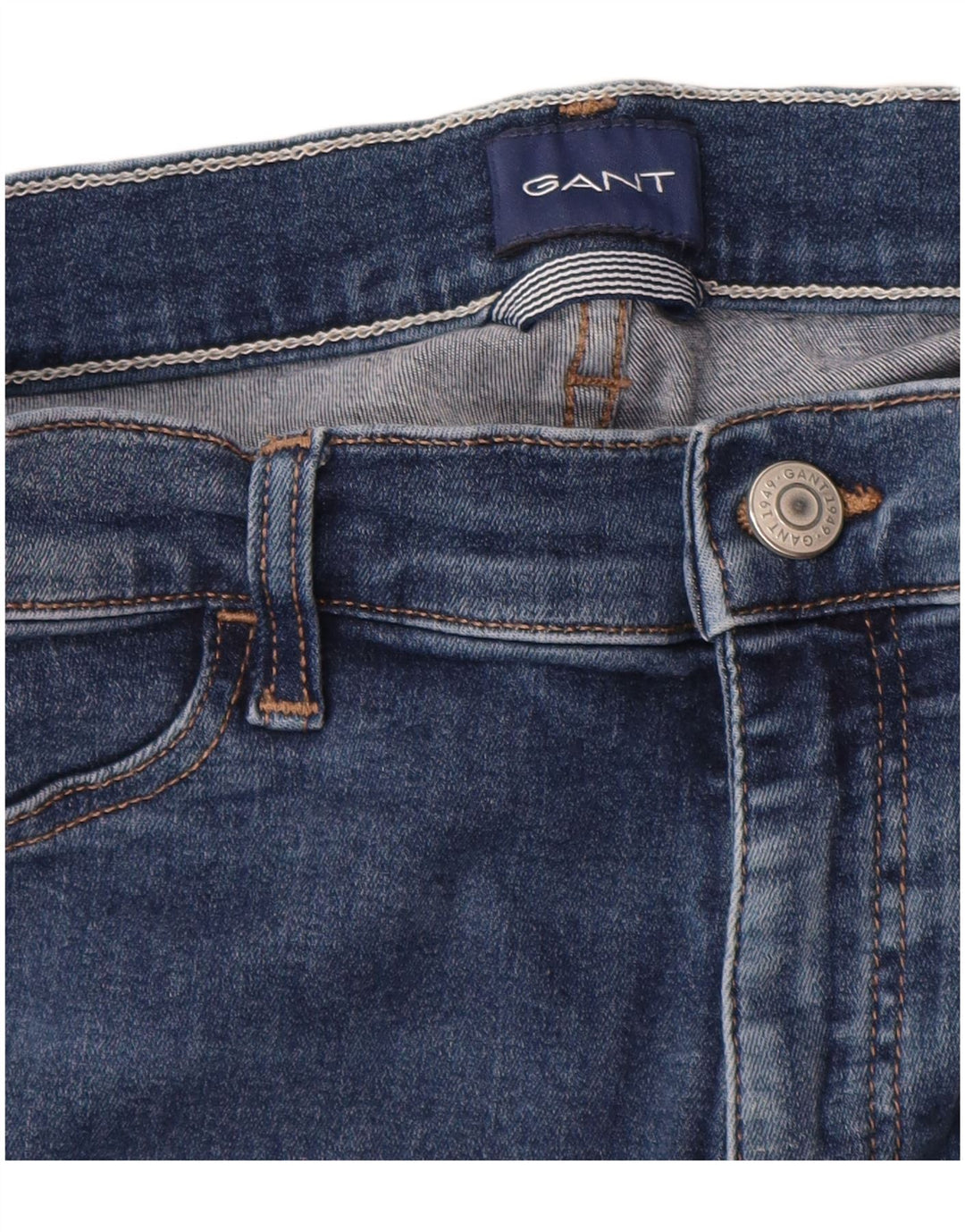 Женские джинсы скинни Gant Medium W28 L30, синие, хлопок