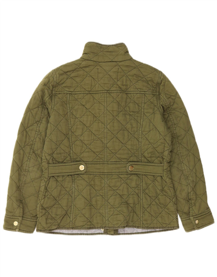 Женская стеганая куртка J. CREW UK 10, маленький цвет хаки, хлопок