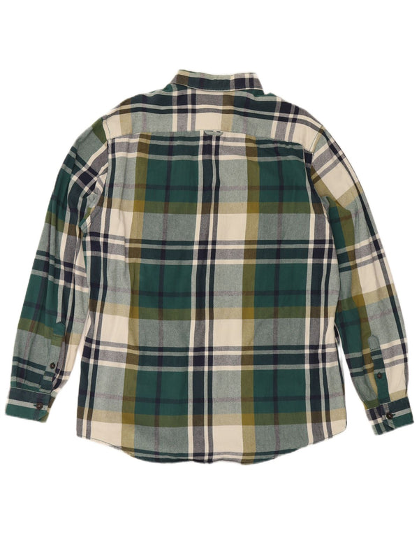 Мужская рубашка Jim Spencer, размер 43/44 XL, зеленая хлопковая клетка в клетку