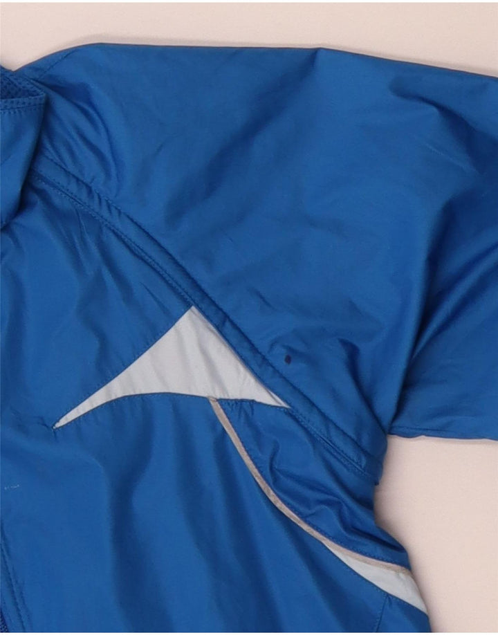 Женская непромокаемая куртка Nike UK 10/12, средний синий полиэстер с цветными блоками