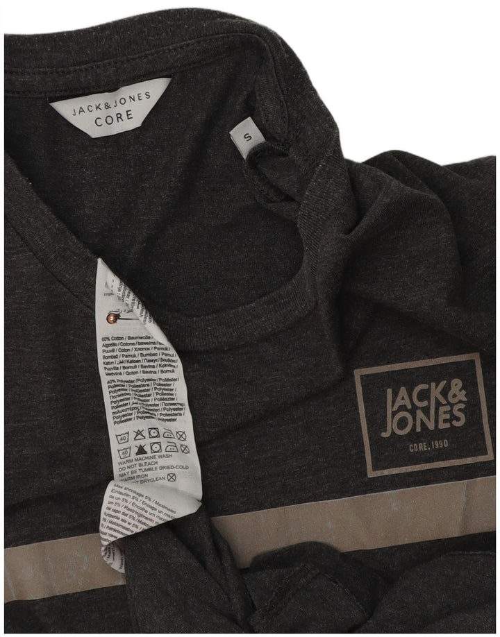 Мужская футболка Jack & Jones, маленький серый цвет, хлопок