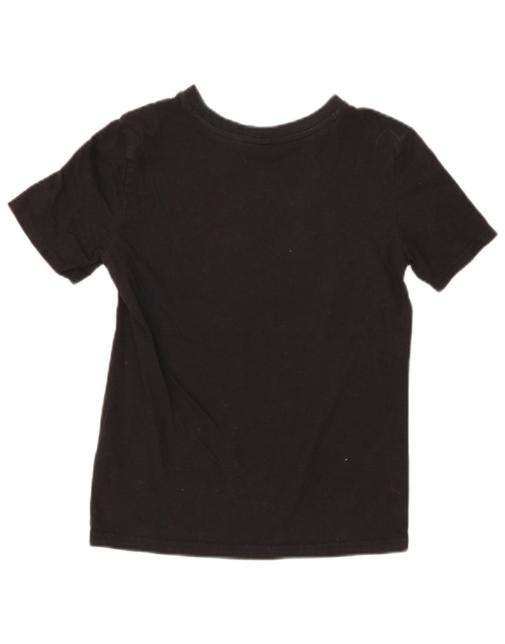 Футболка с рисунком PUMA для девочек, топ 10–11 лет, средний черный, хлопок