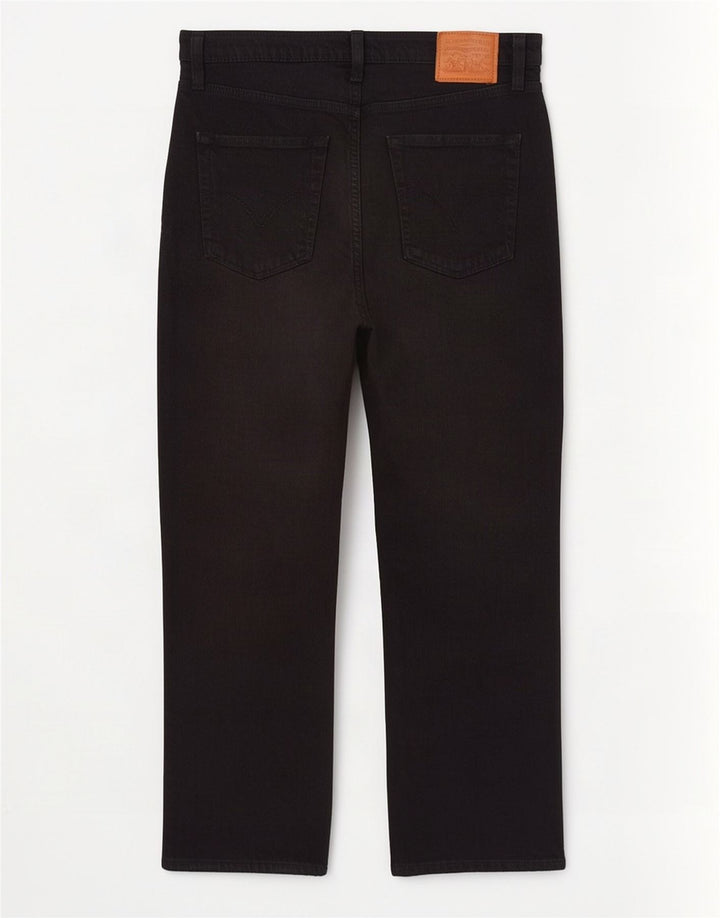 Женские прямые джинсы Levi's Ribcage W29 L27, черный хлопок