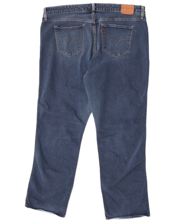 Женские прямые джинсы Levi's 314 Shaping США 20 3XL W40 L30 Синий хлопок
