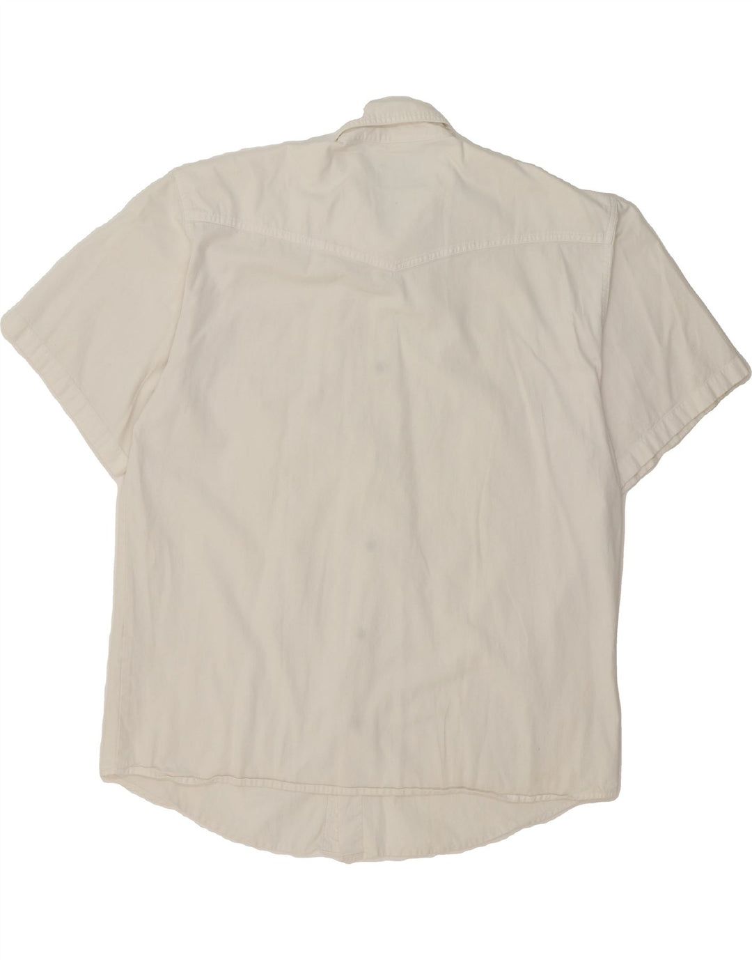 ARIZONA Mens Short Sleeve Shirt XL White Cotton Vintage Arizona and Second-Hand Arizona from Messina Hembry 