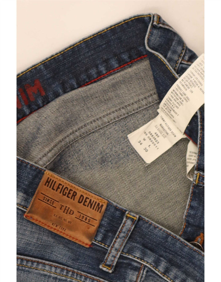 Мужские укороченные прямые джинсы Tommy Hilfiger W34 L26 синие