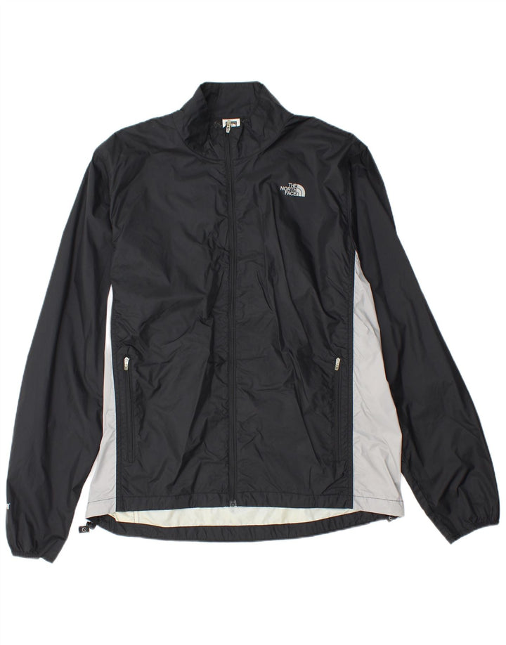 Мужская ветрозащитная спортивная куртка The North Face, большая черная цветная блокировка