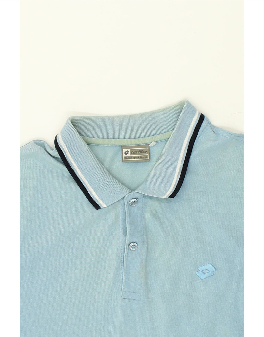 LOTTO Mens Polo Shirt Small Blue Cotton | Vintage Lotto | Thrift | Second-Hand Lotto | Used Clothing | Messina Hembry 