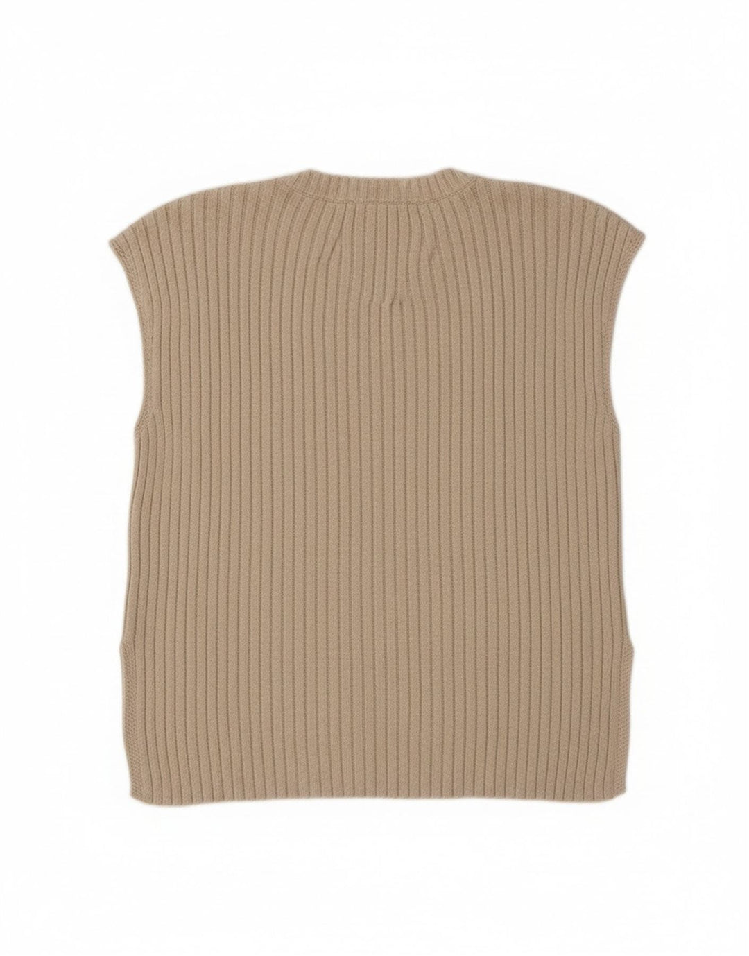 Женская майка Zara Vest UK 16, большой размер, бежевый полиэстер