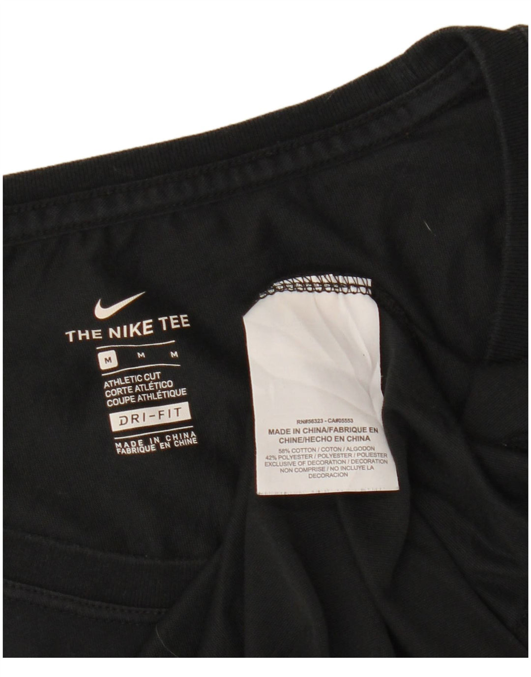 Женская футболка с рисунком NIKE Colorado Spirit Top UK 12, средний размер, черный хлопок