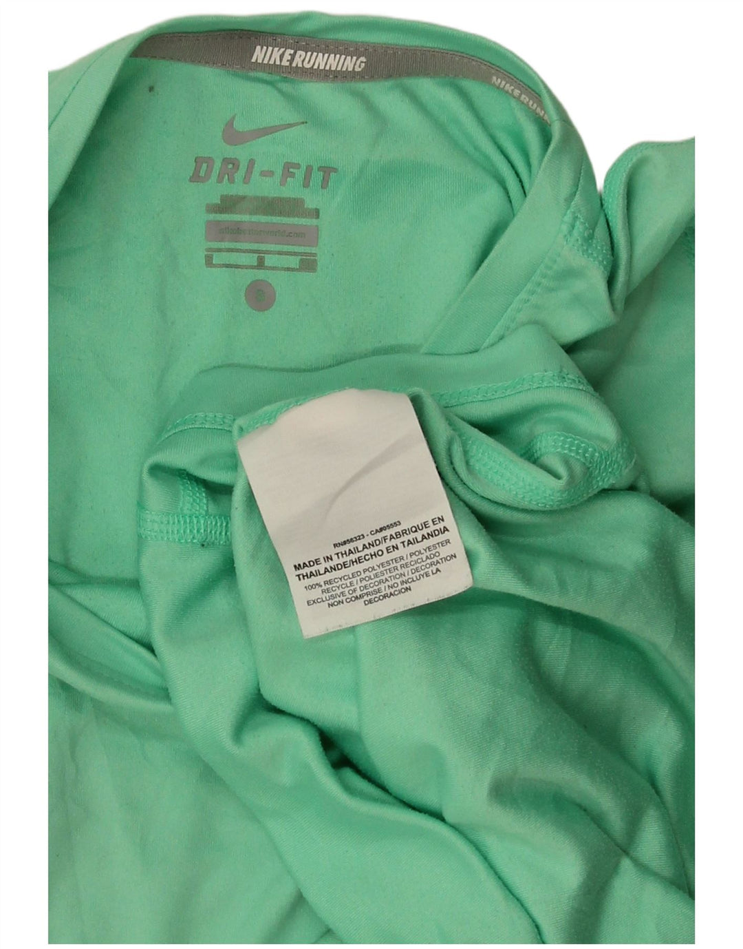 Женская футболка NIKE Dri Fit Top UK 10, маленький зеленый полиэстер