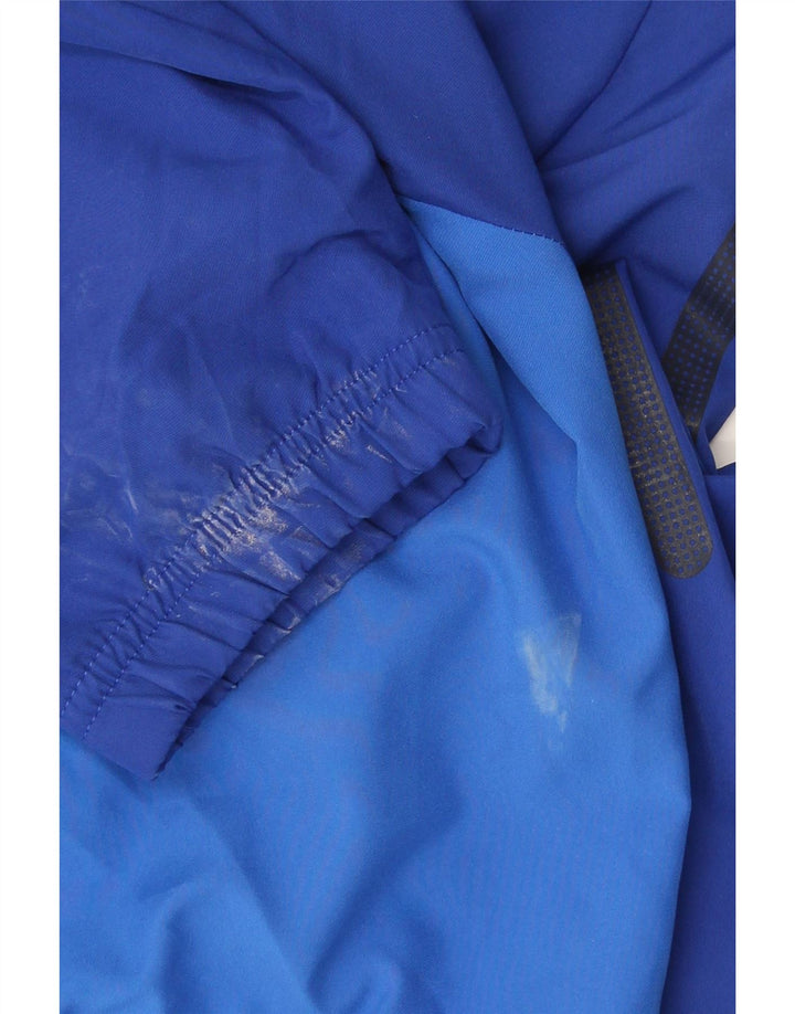 Мужская спортивная куртка с графическим рисунком Nike XL, синяя, полиэстер с цветными блоками