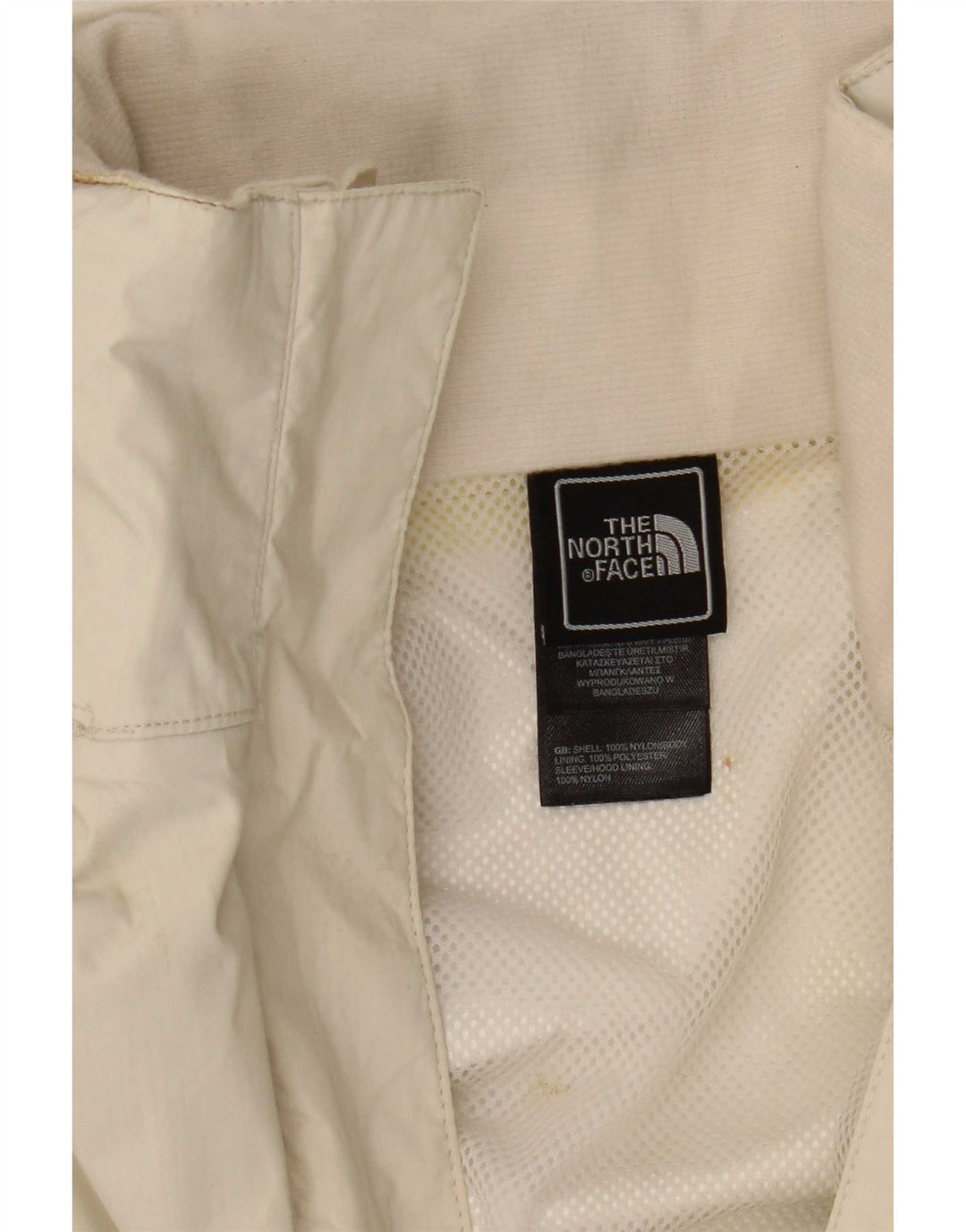 Женская дождевик с капюшоном The North Face UK 14, средний белый нейлон
