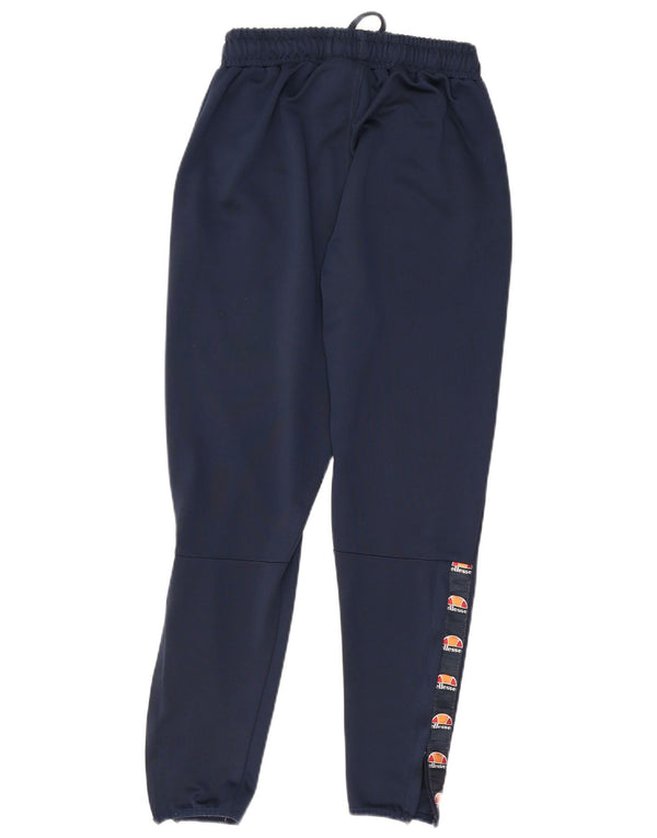 Женские спортивные брюки Ellesse с графическим принтом, джоггеры UK 12, средние, темно-синие