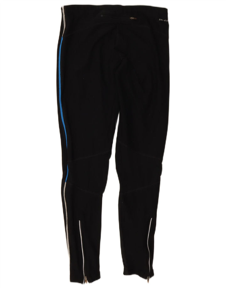 Женские леггинсы Nike Dri Fit UK 12, средний черный полиэстер