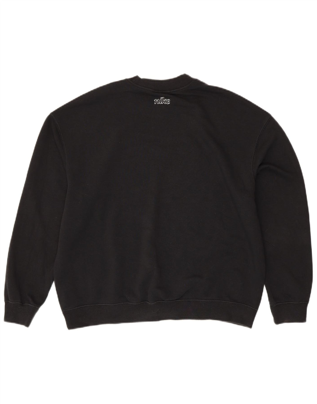 Мужской свитшот свободного покроя NIKE Dri Fit с рисунком, маленький черный