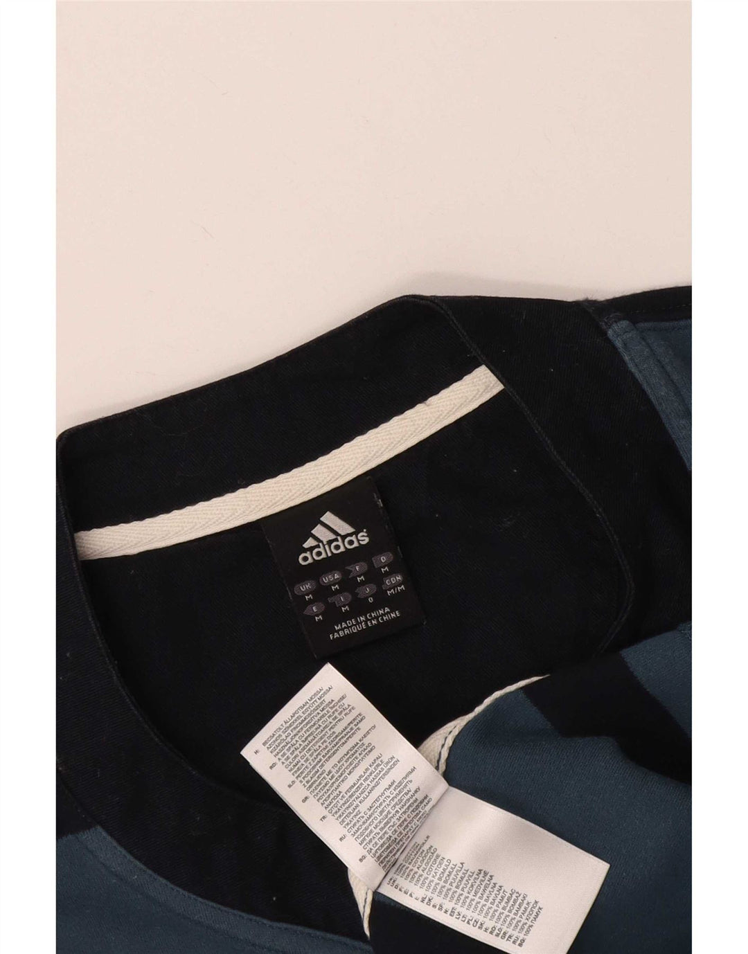 Мужская футболка Adidas Top Medium Blue Striped Cotton