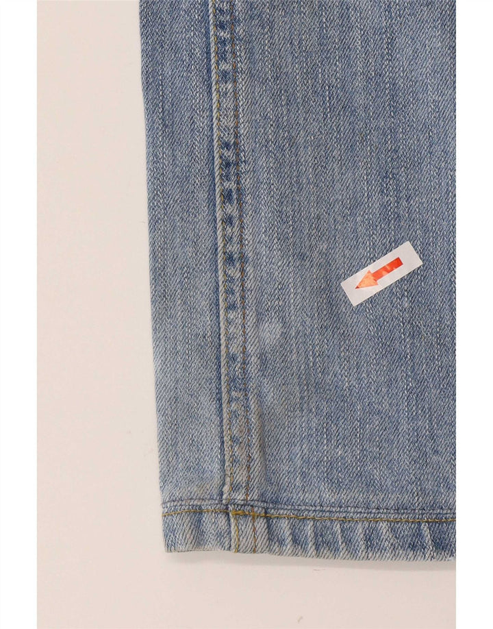 Винтажные женские джинсы Bootcut W32 L28, синие хлопковые