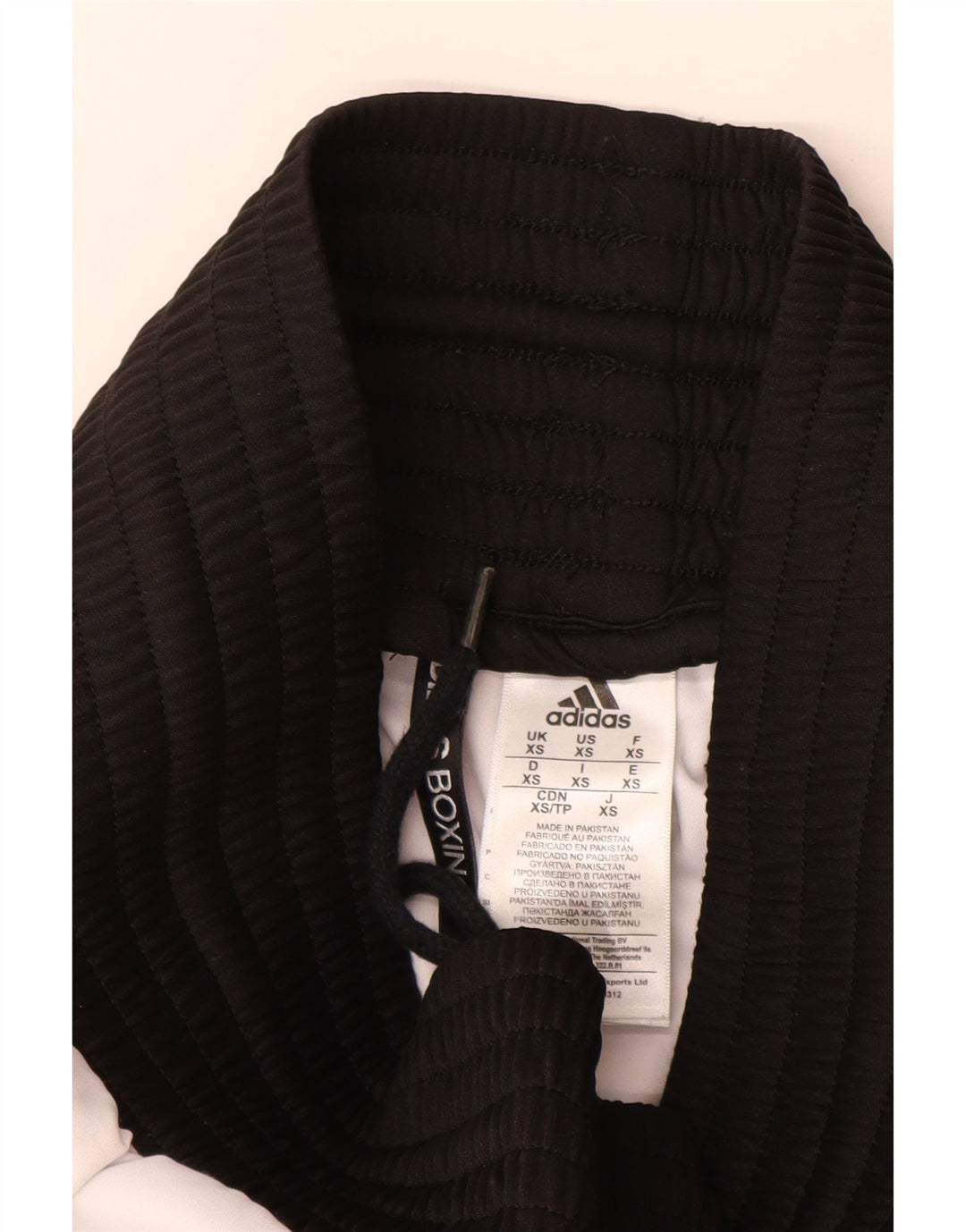 Женские спортивные шорты Adidas UK 6 XS, белый полиэстер с цветными блоками