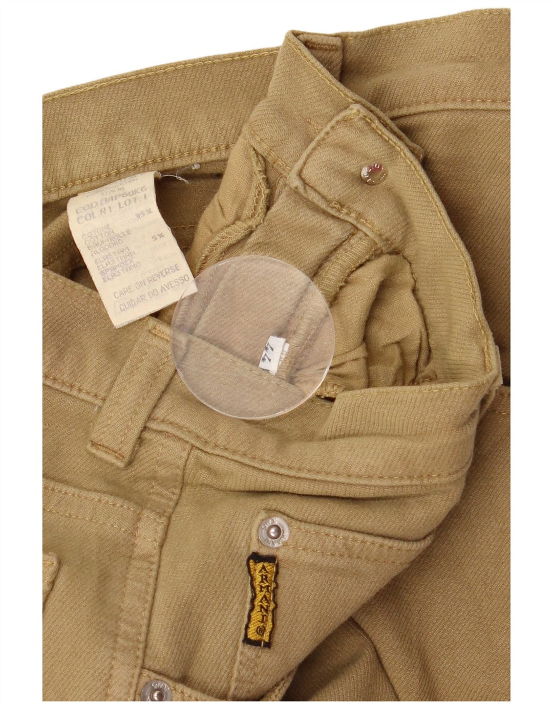 Женские повседневные зауженные брюки Armani IT 44 Medium W28 L29 Хаки Хлопок