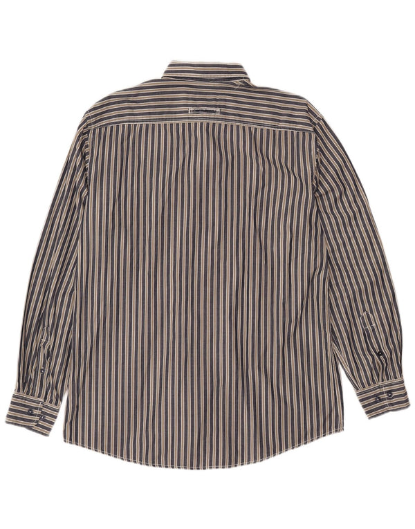 Мужская рубашка CAMEL ACTIVE, большая хлопковая темно-синяя полоска