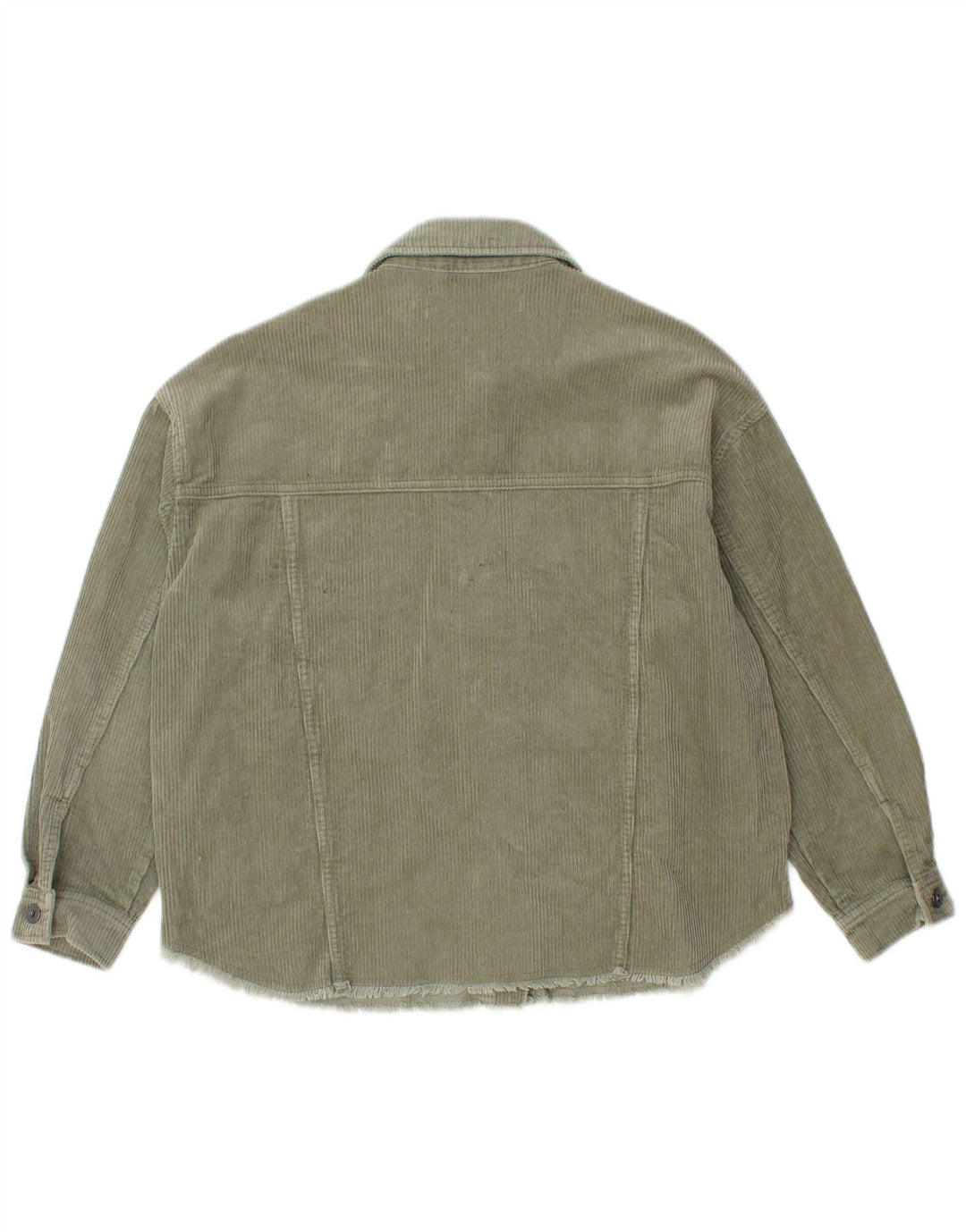 Женская вельветовая рубашка свободного кроя ZARA UK 6 XS, зеленый хлопок