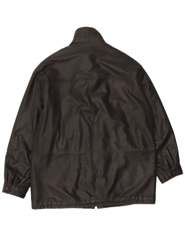 Мужская кожаная куртка Canda UK 42 XL черная кожа