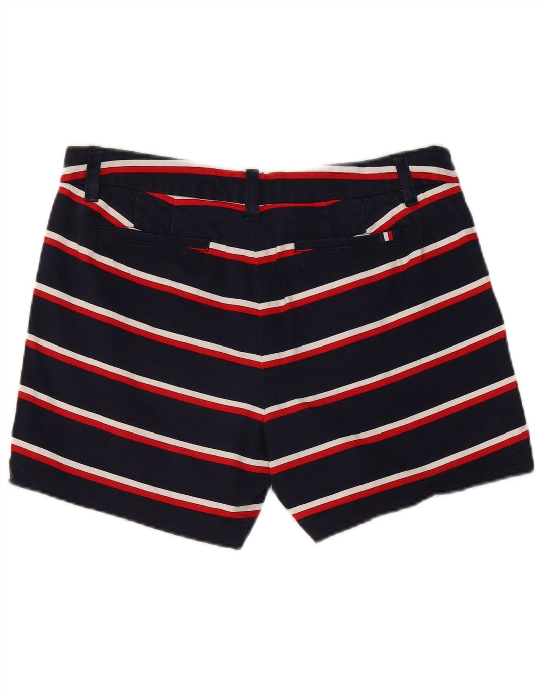 TOMMY HILFIGER Женские шорты чинос US 8 Medium W32 Темно-синие в полоску